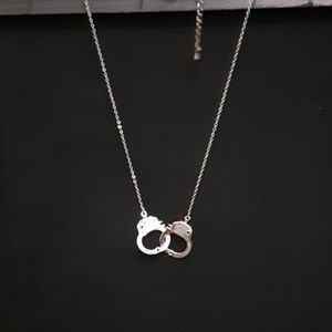 Silver Handcuffs necklace